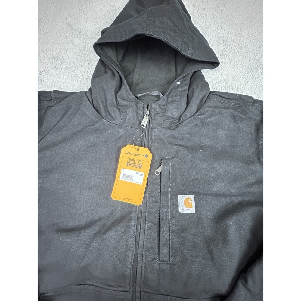 Carhartt Full Swing Armstrong Black Active Jacket Fleece Men's Size XL OJ3371-M - Picture 2 of 12